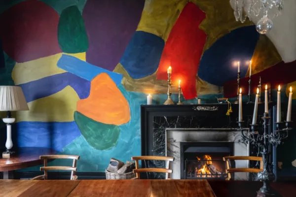 3 title Fred Pollack dining room 2020 ESH dining room fireplace and wall A Baxter copy