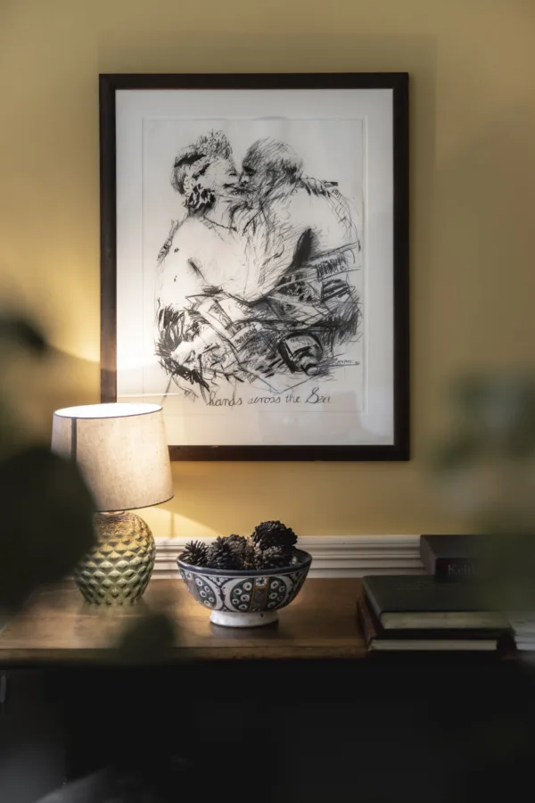 4 title William Kentridge ESH int sitting room Kentridge art A Baxter copy