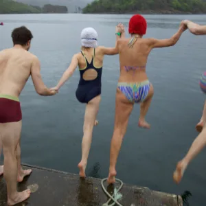 11 Jumping into the loch J Pike copy
