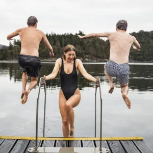 ISLAND LIFE GALLERY ES jumping off pier K Borkowski